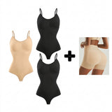 Pack de 2 Moldeadores Corporales - 1 Body Reductor Beige y 1 Faja para Caderas Beige