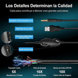 Auriculares para Gaming A36 con Micrófono