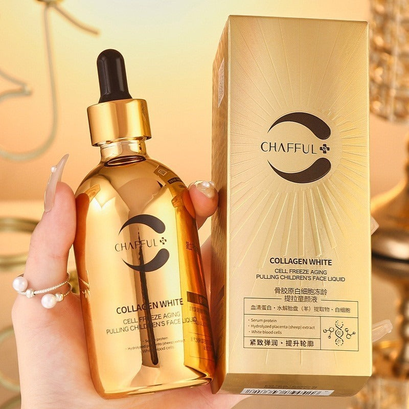 Solución facial antiedad con glóbulos blancos y colágeno - 120 ml