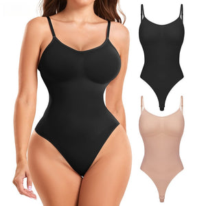 Pack de 2 Moldeadores Corporales - 1 Body Reductor Beige y 1 Faja para Caderas Beige